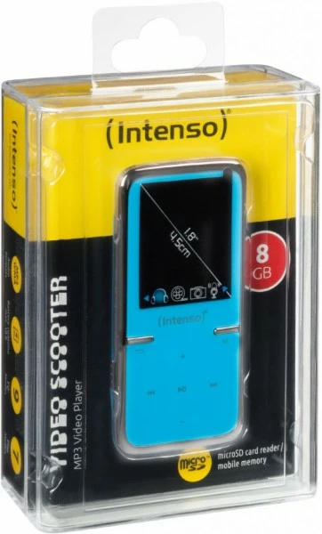 Intenso Video Scooter (8GB) Tragbarer Multimedia-Player Blau – Bild 2