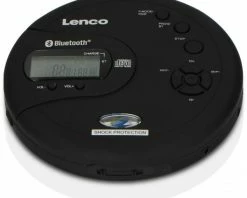 Lenco CD-300BK Tragbarer MP3 CD-Player Schwarz